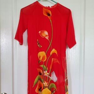 VIETNAMESE TRADITIONAL DRESS SIZE MEDIUM
